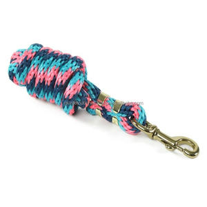 Cuerda de plomo de caballo de nylon para cabestro de caballo hecho en India Cuerda de plomo de poliéster de algodón para caballos - Product Image 5