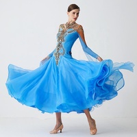 Yundance – nouvelle robe de danse moderne avec des pierres, robe de danse de salon standard international, B-2186