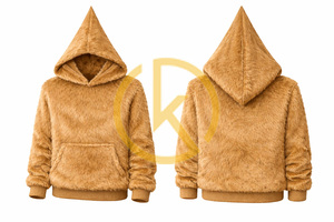 เสื้อโค้ทกันหนาวแบบมีฮู้ดขนเฟอร์ ซิปหน้า ผ้าโพลีเอสเตอร์ 100% ไม่เป็นขุย แขนยาว เหมาะสำหรับกิจกรรมกลางแจ้ง สไตล์ทหาร อุ่นสบาย นุ่มฟู - Product Image 2