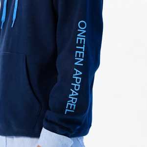 ONETEN APPAREL Sweat-shirt à capuche pour homme, imprimé lettres, manches color block, cordon de serrage, grande taille - Product Image 4