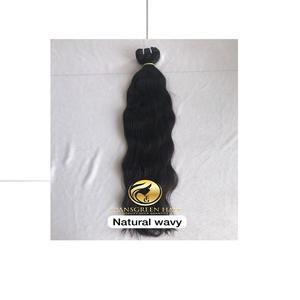 Extensiones de Cabello Humano Natural Ondulado 100% Premium de Templo Indio, Crudo y Sin Procesar, con Doble Trama a Máquina, a Precios Mayoristas - Product Image 1