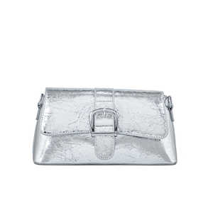 <b>Silver</b> Formal P24124 <b>Clutch</b> Elegant Chain & Link Bracelets Accessory - Product Image 3
