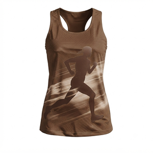 Ostriya Intl Women's Black Ribbed Knit O-<b>Neck</b> Tank <b>Top</b> Regular Length Minimalist Style Solid Color Breathable Eco-Friendly - Product Image 4