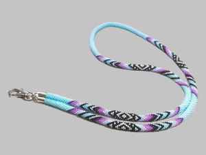 Cordón decorativo personalizado con cuentas para mujer, porta credenciales de moda a precio económico - Product Image 5