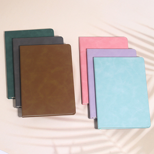 Carnet de notes exécutif classique en cuir à couverture rigide A5, 100 feuilles, reliure cousue, imprimé numériquement, pour réunions - Product Image 5