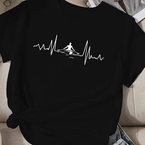 Camiseta cómoda para mujer Rowing Heartbeat line - Product Image 3