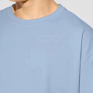 เสื้อยืดคอตตอน 100% ดีไซน์ใหม่ล่าสุด สวมใส่สบาย พิมพ์โลโก้ได้ตามต้องการ ทรงโอเวอร์ไซส์ ระบายอากาศได้ดี น้ำหนักเบา ราคาขายส่ง - Product Image 4