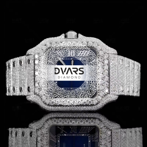 Reloj de Pulsera de Cuarzo Elite a Prueba de Agua, Aleación de Primera Calidad, Cristal de Zafiro, Diamante Moissanite Color D VVS1, Lujoso, Profesional, para Negocios - Product Image 1