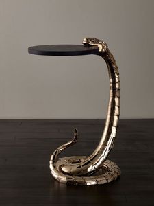 Snake Glass <b>Top</b> <b>Mirror</b> Console <b>Table</b> Metal Frame Bone Inlay Console <b>Table</b> Unique Metal Design Console <b>Table</b> - Product Image 6