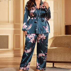 Womens Sleepwear <b>Set</b> Soft Pajama <b>Set</b> with Short Sleeve Top and Pants Lightweight Nightwear Loungewear - Product Image 1