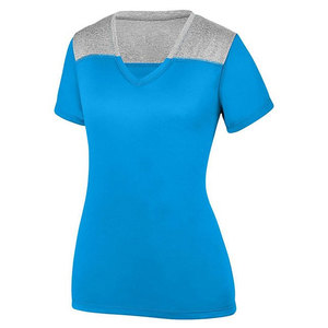 Nuevas camisetas elegantes de talla grande para mujer, de algodón y poliéster, informales, transpirables, ecológicas, de secado rápido, con impresión de logotipo personalizado, en venta. - Product Image 3