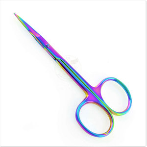 QORVEX INSTRUMENTS Ciseaux à cuticules professionnels de luxe en acier inoxydable courbé à lame tranchante pour manucure et pédicure - Product Image 2