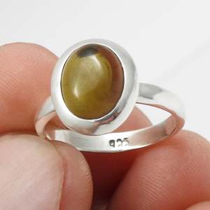 แหวนเงินแท้ 925 ประดับโอปอลสีดำธรรมชาติทรงรีเจียระไน ฝังแบบ Bezel งานแฮนด์เมด เหมาะสำหรับงานแต่งงานและงานปาร์ตี้ สไตล์โบโฮ - Product Image 2