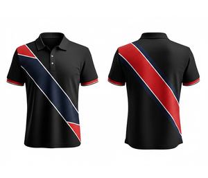 Polo personnalisé OEM entièrement sublimé, fabrication en usine, coutures durables pour hommes, femmes et jeunes, séchage rapide, polo actif Dry-Fit - Product Image 2