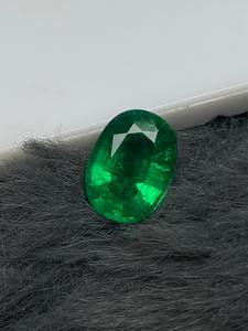 Piedra Preciosa Suelta de Esmeralda Verde Natural, Corte Ovalado, Origen ZM, para Joyería - Product Image 3