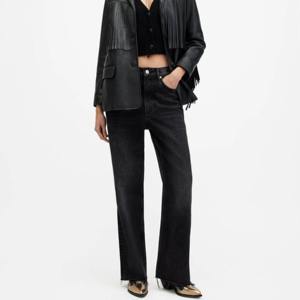 Vaqueros ajustados de cintura alta con botones y efecto desgastado, el mejor estilo para mujer - Product Image 2