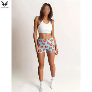 Nuevo Producto: Shorts de Yoga de Cintura Alta para Mujer, Cintura Elástica Ajustable, Transpirables, para Gimnasio y Yoga - Product Image 5