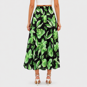 100% Cotton High Quality Women Long Hawaiian <b>Skirts</b> Autumn Natural New Style Hawaiian Wear Custom Manufactured Tropical <b>Skirt</b> - Product Image 2