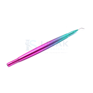 Outil professionnel d'isolation pour rehaussement de cils en acier inoxydable avec manche vert et rose pour lifting des cils - Product Image 4