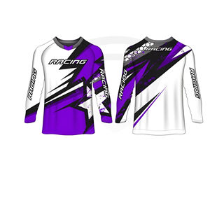 Maillot de motocross personnalisé, respirant, coupe-vent, confortable, imprimé, anti-UV, séchage rapide, vêtements de sport unisexes pour la course - Product Image 3