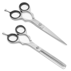 Ensemble de ciseaux de coiffure professionnels en acier inoxydable 6CR13, lame tranchante, pour droitiers, manche long, usage en salon, 28 cm, finition arc-en-ciel - Product Image 3