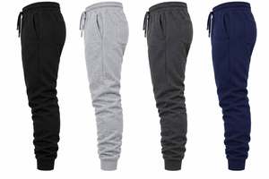 Pantalones Deportivos de Algodón para Hombre, Color Sólido, con Cordón, Estilo Casual, Largos, con Bolsillos Laterales, para Otoño, Corte Regular - Product Image 2