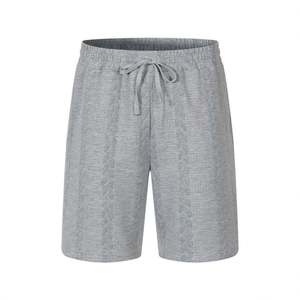 Ensemble décontracté pour homme, 100% coton, uni, short cargo d'été, taille élastique, longueur mi-genou, respirant, séchage rapide, à capuche - Product Image 3