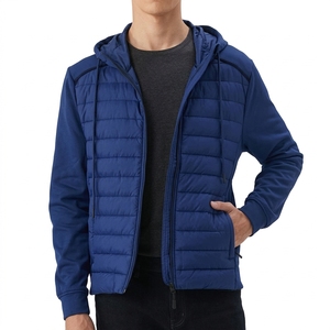 Mens Packable Puffer Jacket Custom Lightweight Winter Warm Padded <b>Coat</b> Outdoor Wholesale Private Label Supplier - Product Image 4