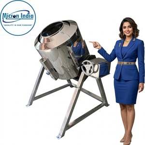 Automatic Mechanical Driven Stainless Steel Coating Pan Machine for <b>Tablet</b> Candy Nut Chocolate Food Processing Industries Glass - Product Image 3