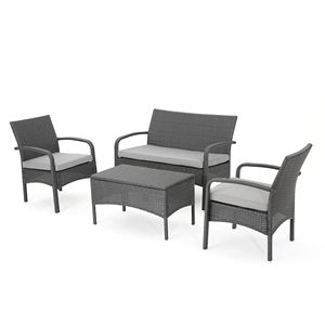 CORDOBA KD vimini 4 pezzi Chat Set elegante collezione di mobili da giardino - Product Image 2