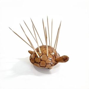Handmade Eco-Friendly Durable Wooden Toothpick Holder <b>Rustic</b> Square Design Natural Wood Table Decor Kitchen Accessory for - Product Image 4