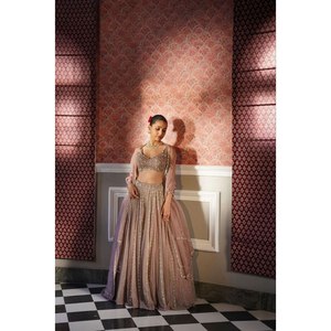 Lehenga Choli avec broderie de fil Accessoires de style ethnique - Product Image 2