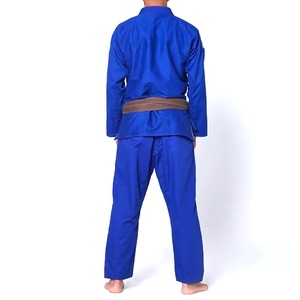 BJJ Kimono Uniform 100% Cotton Adult Men Regular Fit Durable Plain Dyed <b>Blue</b> In-Stock - Product Image 2