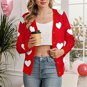 Cárdigan de Punto Casual para Invierno, con Textura Suave, Estilo Relajado, Tela Suave, Ajuste Cómodo, Antiarrugas y Ecológico - Product Image 2