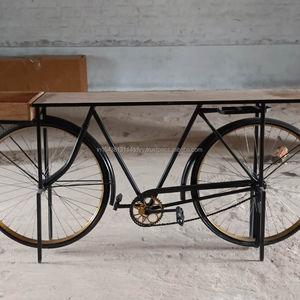 Barra de vino Vintage para bicicleta, consola con almacenamiento de CTW Jodhpur, mesa de ciclo Industrial - Product Image 3