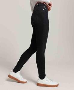 2026 Wholesale New Fancy Style Exclusive Flare Pants Light Blue Wash Casual Customized Women <b>Jeans</b> Custom Logo And Design - Product Image 6