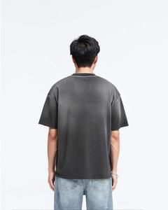 Camiseta Vintage de Corte Holgado con Lavado Ácido, 100% Algodón, Efecto Desgastado por el Sol, Top Corto de Secado Rápido, 280 g/m², Peso Pesado, Lisa, Oversize, Unisex para Hombre - Product Image 4