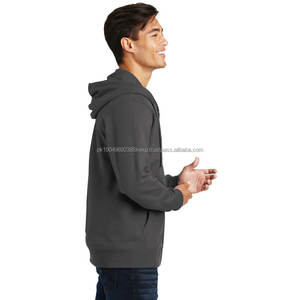Sudadera con Capucha Completa para Hombre, para Primavera, Otoño e Invierno, Nueva Tendencia, Holgada, Informal, de Manga Larga, Térmica, con Bordado Técnico, Lisa - Product Image 6