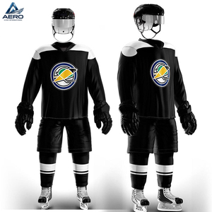 Nuevo y Moderno Uniforme de Hockey sobre Hielo OEM ODM en Blanco y Negro, Manga Larga, Precio Competitivo, Alta Calidad, Diseño Único - Product Image 4