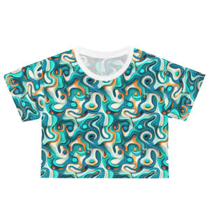 Camisetas Cortas de Verano Vintage para Mujer, Mangas Cortas, Diseño Estampado, 100% Algodón, Ecológicas, Anti-UV, Transpirables, Tallas Grandes - Product Image 3