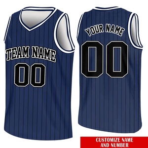 Customizable <b>Light</b> Blue Striped Basketball Jersey V-<b>Neck</b> Sleeveless Sublimated Print Unisex Adult Breathable Team Name Number - Product Image 6