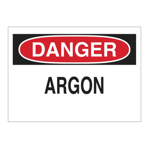Panneau d'avertissement en PVC durable pour l'argon, signalisation de sécurité intérieure/extérieure pour zones à gaz - Product Image 2