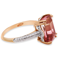 Bague de mariage classique en or rose 18 carats pour femme avec diamant serti à griffes, certifiée IGI, fine alliance, idéale pour les fêtes, cadeau, vente en gros