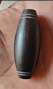 Hand Carved Black Natural Cattle Bone Oval Flat Oval Two-hole Bulk Decorative Jewelry Making Beads - Product Image 3