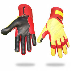 Guantes de Bateo de Cuero Profesionales SAAR INDUSTRIES, Cómodos, de Dedo Completo, Antideslizantes, Personalizados para Ambas Manos, para Béisbol, Venta al Por Mayor - Product Image 4