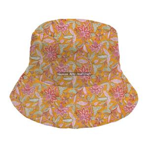 Sombreros de pescador a la moda para hombre y mujer, gorro de algodón con estampado a mano, grueso y cálido para otoño e invierno, de alta calidad y acolchado. - Product Image 1