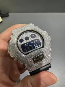 Reloj de Lujo para Hombre Crystal Storm con Cuarzo, Moissanita y Diamantes, Estilo Hip Hop, Hiperbrillante - Product Image 6