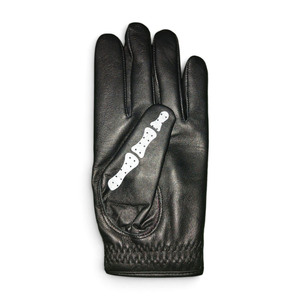Gant de golf unisexe en cuir Cabretta véritable de haute qualité, imprimé squelette noir, doux, antidérapant, avec fermeture auto-agrippante, pour le sport et les activités de plein air - Product Image 6