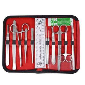 Kit Profesional de Disección Anatómica, Juego de Instrumentos Quirúrgicos de Práctica, Pinzas, Tijeras, Regla y Herramientas de Acero Inoxidable - Product Image 1