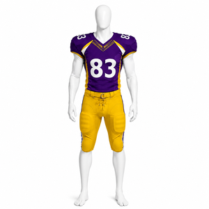Uniformes de Fútbol Americano de Alta Calidad, Todos los Colores, Precio de Fábrica, Sublimación, Transpirables, Uniformes 100% Poliéster - Product Image 2